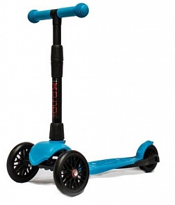 Самокат 3-колесный Alfa Model Buggy Boom со светящимися колесами, цвет голубой (Buggy Boom, 003-2195)